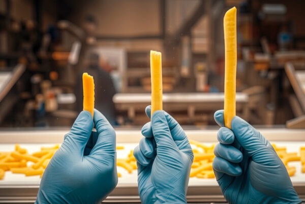 AI length control on French fries performed by Optimum Sorting and Polysense